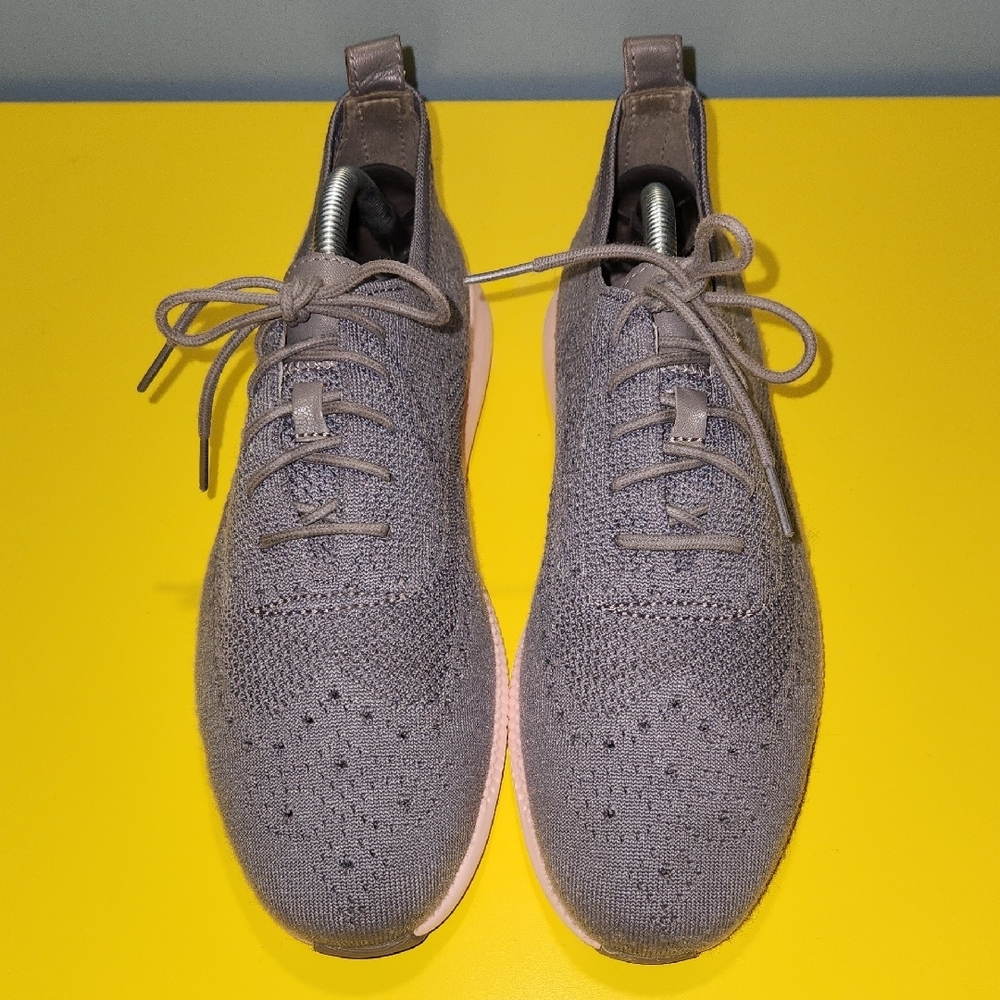 Used Cole Haan Women's Gray Knit shoes. Size 10.